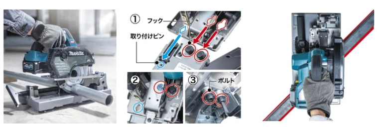 マキタ 拡張性:CS004Gはバイススタンドで切断機に