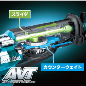 マキタ JR002G AVTの有無が長時間作業で効く