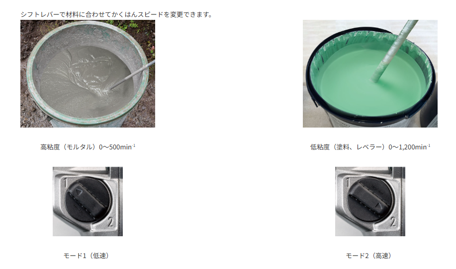 HiKOKI UM36DA 高速/低速の2段変速で材料を選ばない