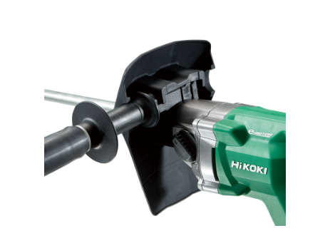 HiKOKI UM36DA ゴムシールドで材料の跳ね返りを防ぐ