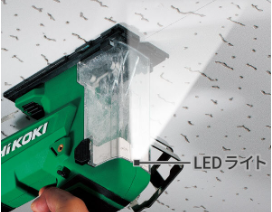 HiKOKI CK18DA フック標準付属・LEDライト・カッタナイフ替刃も使える