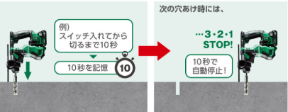 HiKOKI DH12DD オートストップ機能で繰り返し作業に強い