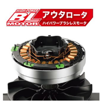 マキタ MLM001G アウターロータモータと低騒音94dB(A)