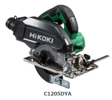 HiKOKI C1205DYA 2.4kgの軽さ。一日中使っても疲れにくい