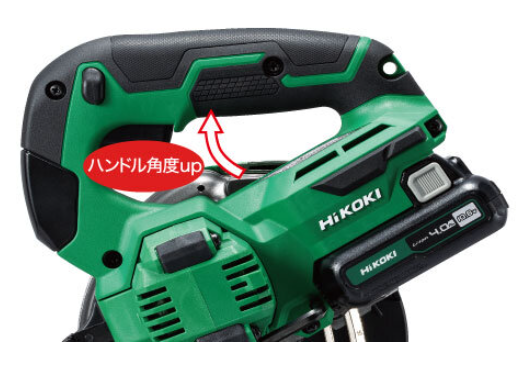 HiKOKI C1205DYA 10.8Vでも切込深さ47mm。36V機と同等