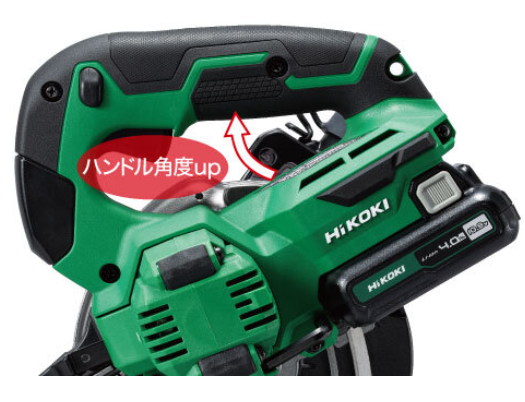 HiKOKI CD1205DA ハンドル角度を見直し作業性を向上