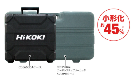 HiKOKI CD3605DA 収納ケースを従来比約45%小形化